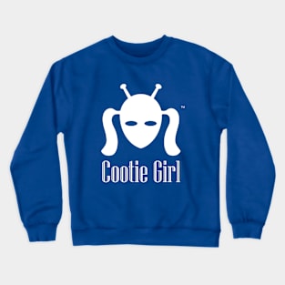 Cootie Girl   white Crewneck Sweatshirt